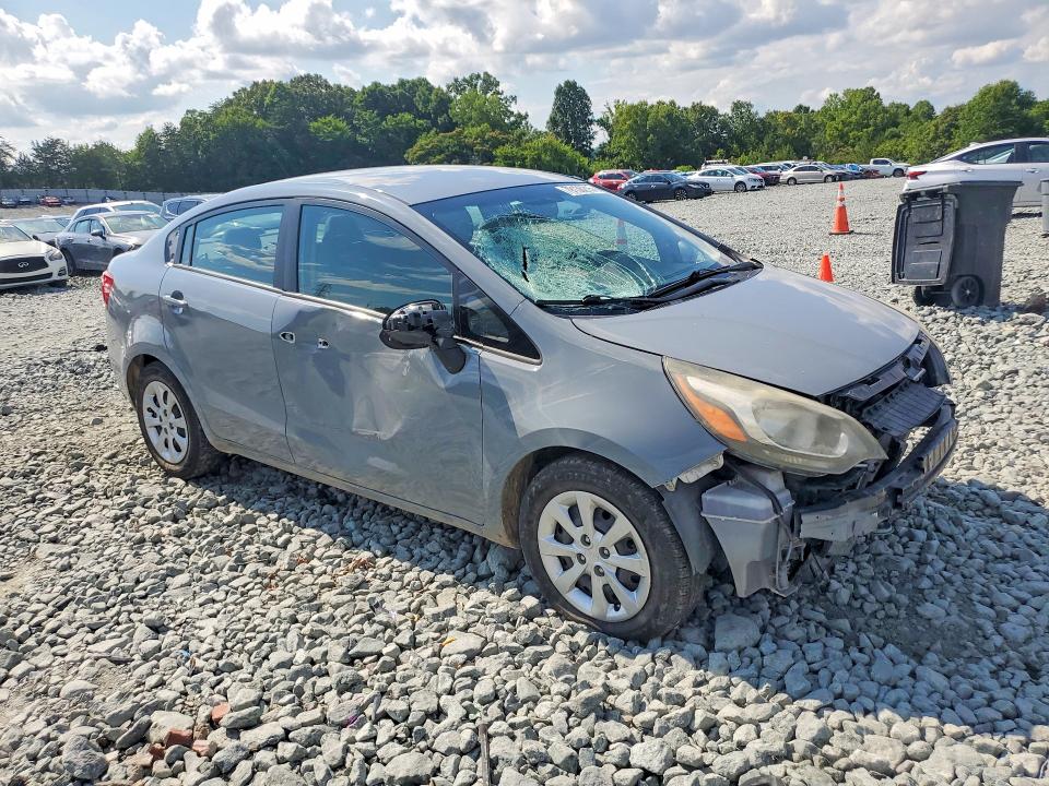 2013 Kia Rio VIN KNADM4A37D6230950 COPART salvage auction — FRONT END, NC - SALVAGE CERTIFICATE OF TITLE, sold $175 on 2026-07-29 (photo 4)