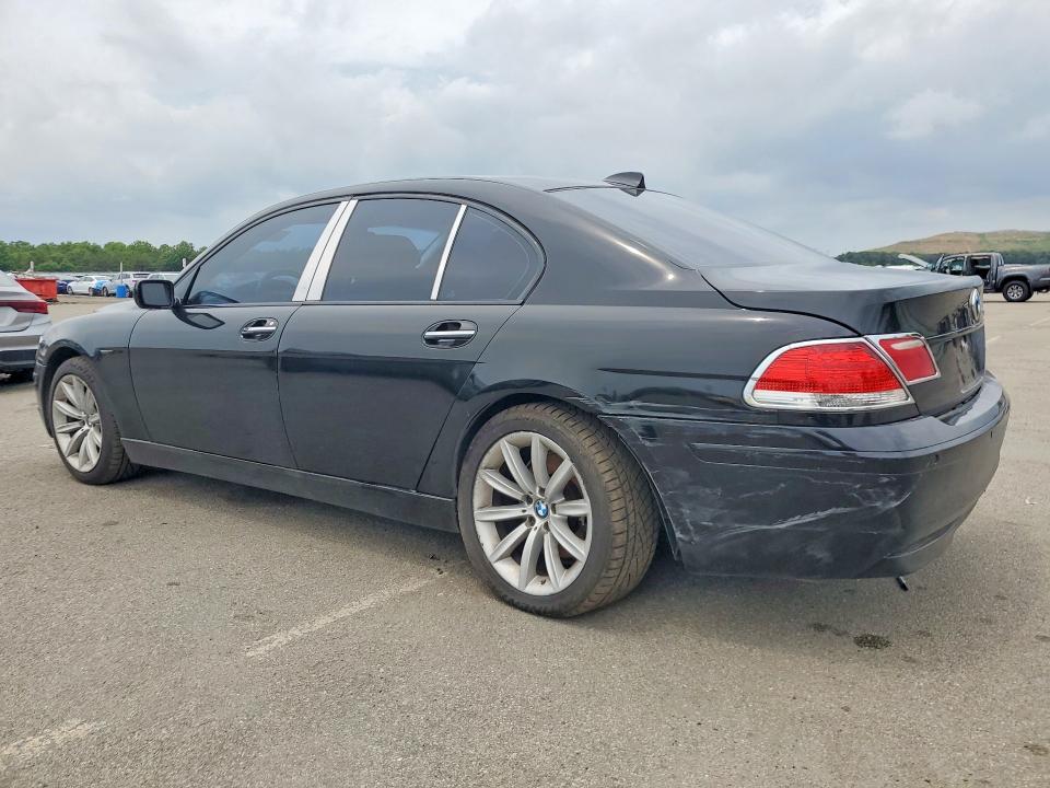 2007 BMW 7 series VIN WBAHL83587DT08579 COPART salvage auction — REAR END, NY - MV-907A SALVAGE CERTIFICATE, sold $375 on 2026-07-20 (photo 2)