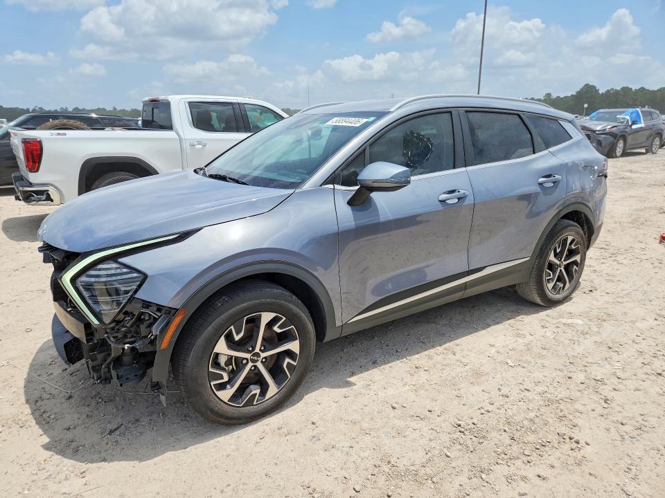 2025 Kia Sportage VIN 5XYK3CDF0SG247015 COPART salvage auction — FRONT END, TX - CERTIFICATE OF TITLE, sold $9,700 on 2026-07-28 (photo 1)