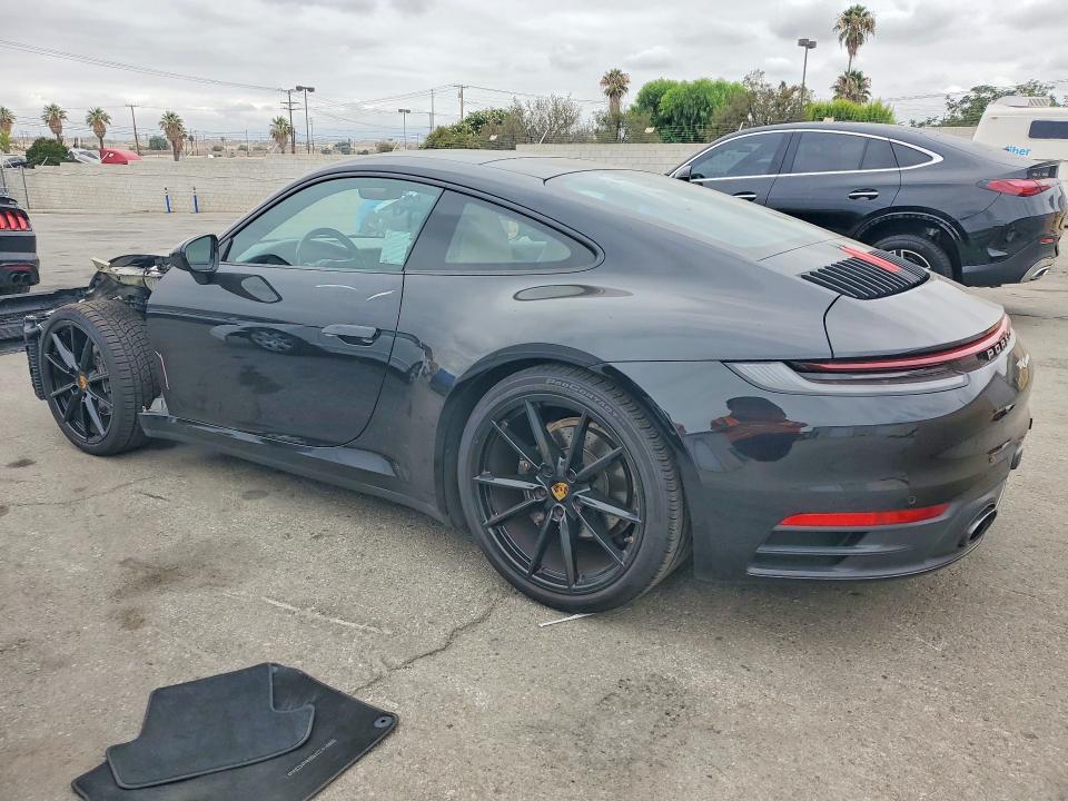 2020 Porsche 911 VIN WP0AA2A93LS205511 COPART salvage auction — FRONT END, Ca - Salvage Certificate, sold $68,000 on 2026-08-10 (photo 2)