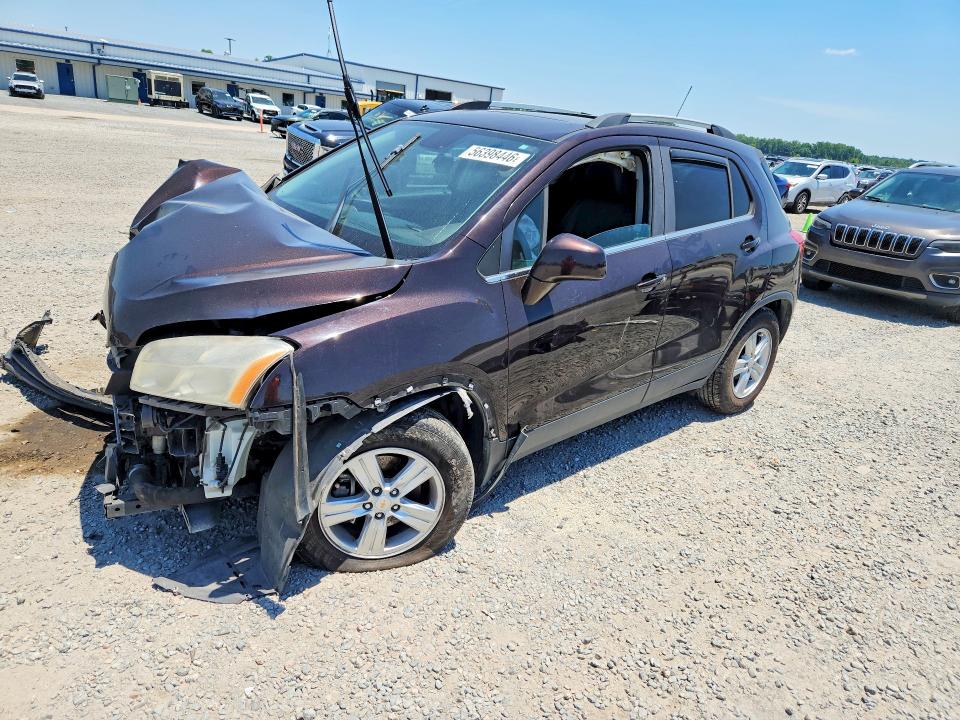 2015 Chevrolet Trax VIN KL7CJLSB8FB128474 COPART salvage auction — FRONT END, Nc - Salvage Certificate Of Title, sold $200 on 2026-07-27 (photo 1)