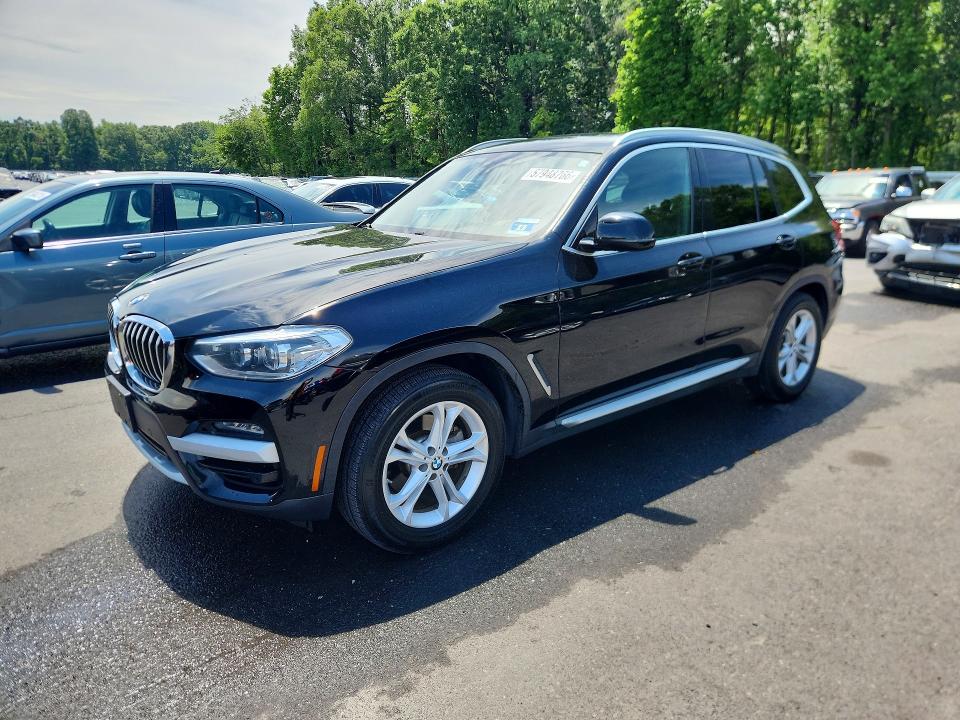 2020 BMW X3 VIN 5UXTY5C02LLT31940 COPART salvage auction — MINOR DENT/SCRATCHES, Nj - Certificate Of Title, sold $7,500 on 2026-07-09 (photo 1)