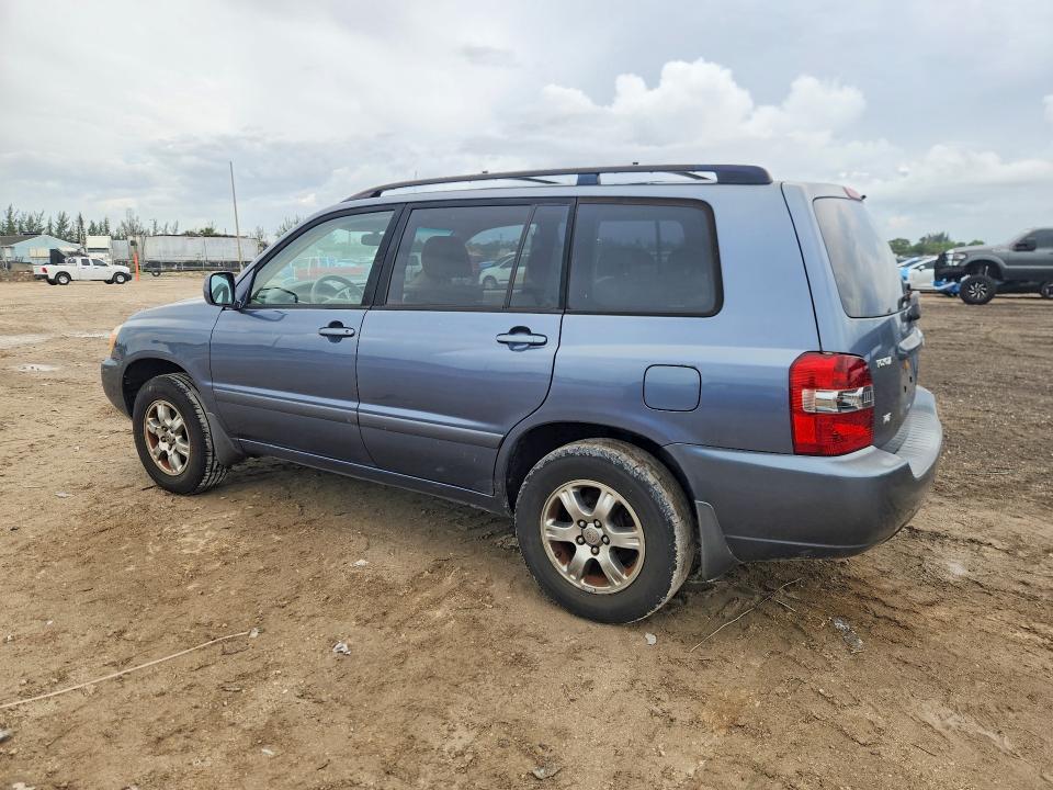 2006 Toyota Highlander VIN JTEGP21AX60110104 COPART salvage auction — MINOR DENT/SCRATCHES, Fl - Certificate Of Title, sold $1,100 on 2026-07-02 (photo 2)