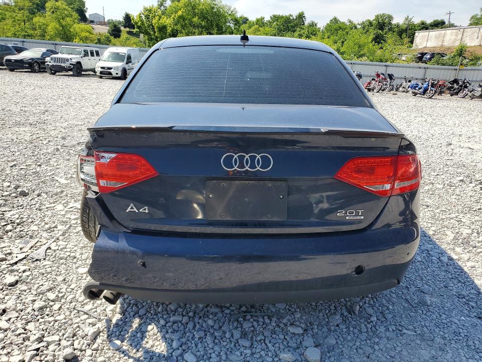 2011 Audi A4 VIN WAUFFAFL6BN031241 COPART salvage auction — REAR END, KY - CERT OF TITLE-SALVAGE, sold $325 on 2026-07-31 (photo 6)