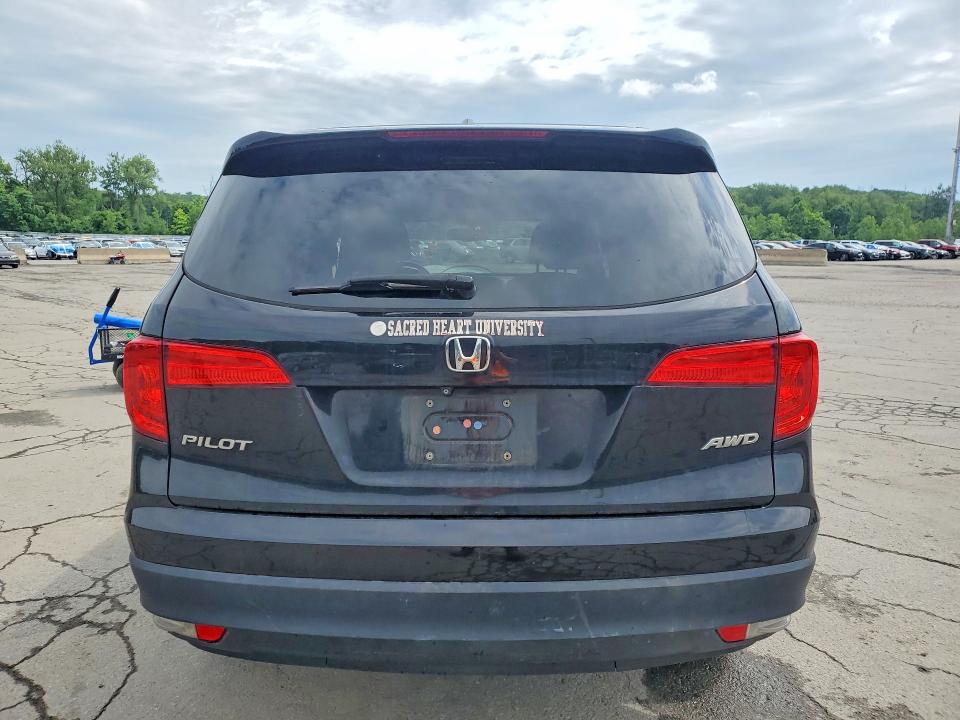 2018 Honda Pilot VIN 5FNYF6H55JB017240 COPART salvage auction — FRONT END, NY - MV-907A SALVAGE CERTIFICATE, sold $1,950 on 2026-07-02 (photo 6)
