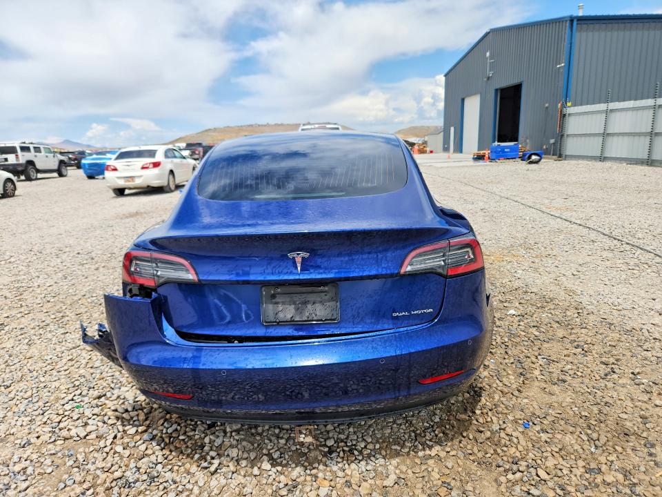 2018 Tesla Model 3 VIN 5YJ3E1EB6JF100928 COPART salvage auction — REAR END, UT - SALVAGE CERTIFICATE, sold $3,100 on 2026-07-31 (photo 6)