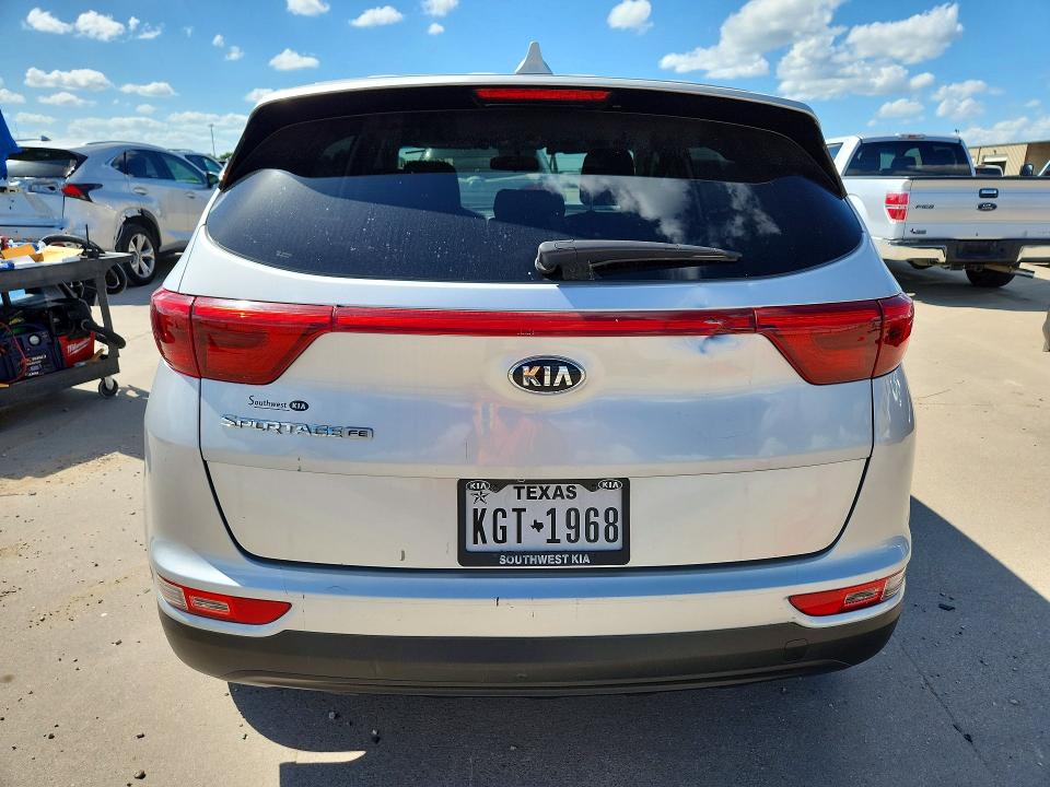 2018 Kia Sportage VIN KNDPM3AC5J7347216 COPART salvage auction — FRONT END, TX - SALVAGE VEHICLE TITLE (P), sold $2,100 on 2026-07-16 (photo 6)
