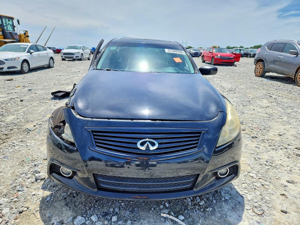 2011 Infiniti G VIN JN1CV6AP9BM303922 COPART salvage auction — FRONT END, Ga - Cert Of Title-Salvage, sold $1,050 on 2026-07-08 (photo 5)