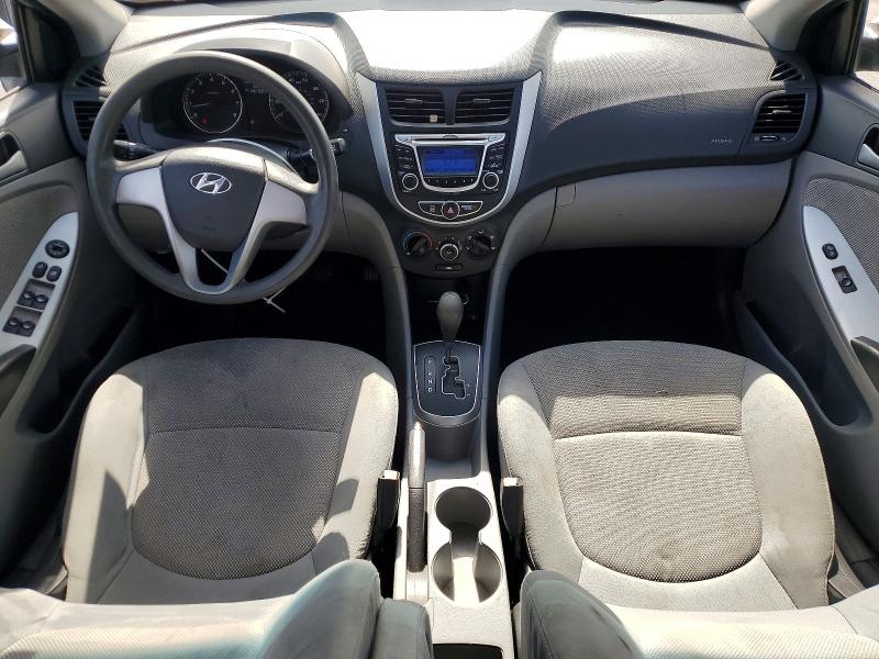 2013 Hyundai Accent VIN KMHCT4AE1DU534382 COPART salvage auction — FRONT END, FL - CERT OF TITLE SLVG REBUILDABLE, sold $775 on 2026-07-14 (photo 8)