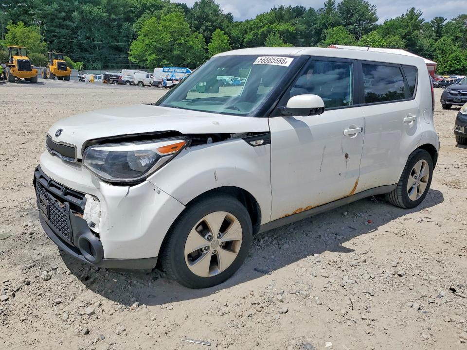 2014 Kia Soul VIN KNDJN2A26E7002299 COPART salvage auction — FRONT END, Ma - Cert Of Title-Reconstrctd Coll, sold $400 on 2026-07-20 (photo 1)