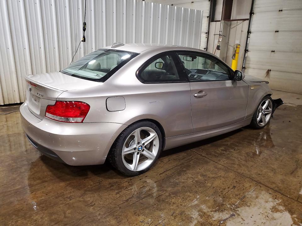 2011 BMW 1 series VIN WBAUC9C52BVM11407 COPART salvage auction — FRONT END, Pa - Certificate Of Salvage, sold $2,150 on 2026-07-24 (photo 3)