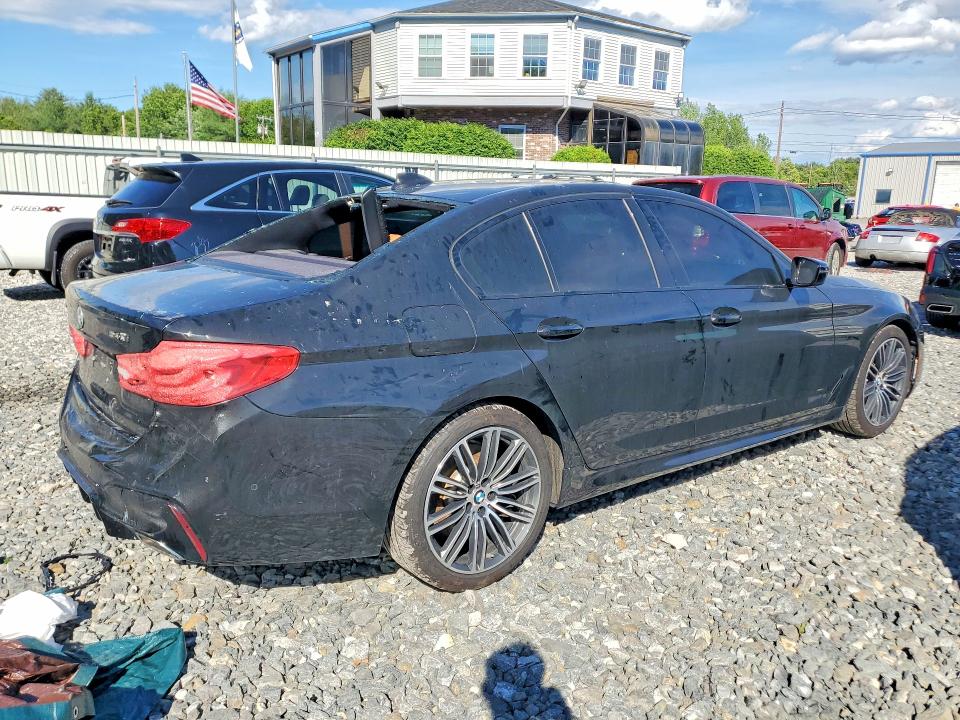 2019 BMW 5 series VIN WBAJE7C54KG892511 COPART salvage auction — BURN, MA - CERT OF TITLE-SALVAGE, sold $7,200 on 2026-07-02 (photo 3)