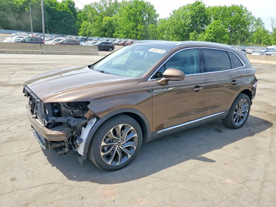 2022 Lincoln Nautilus VIN 2LMPJ8K97NBL08200 COPART salvage auction — FRONT END, NY - MV-907A SALVAGE CERTIFICATE, sold $8,600 on 2026-07-14 (photo 1)