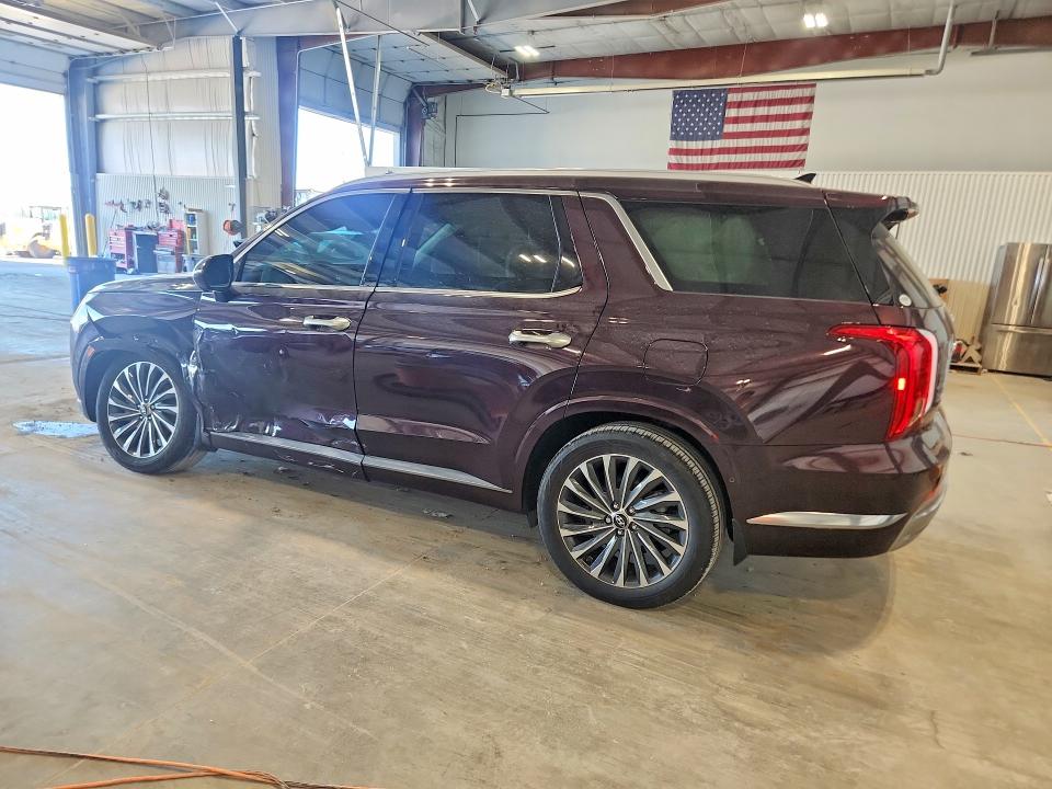 2024 Hyundai Palisade VIN KM8R7DGE0RU656440 COPART salvage auction — FRONT END, Ne - Cert Of Title-Salvage, sold $18,500 on 2026-07-14 (photo 2)