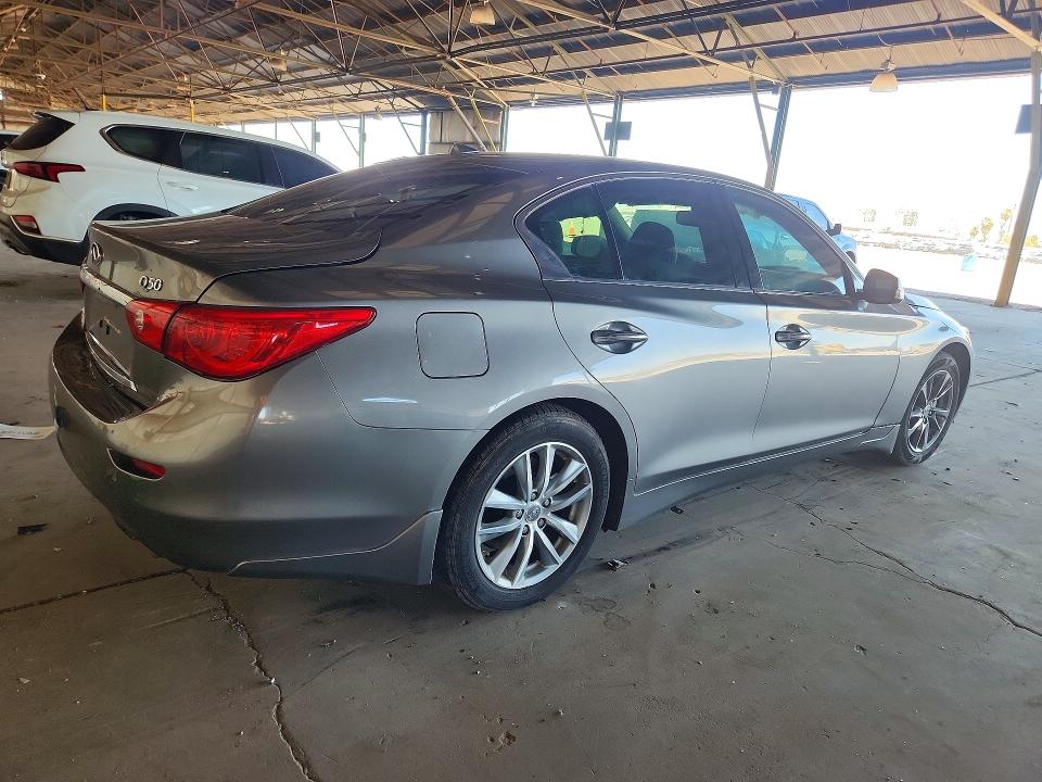 2017 Infiniti Q50 VIN JN1EV7AP0HM743924 COPART salvage auction — FRONT END, Az - Cert Of Title-Restored Salvage, sold $1,900 on 2026-07-06 (photo 3)