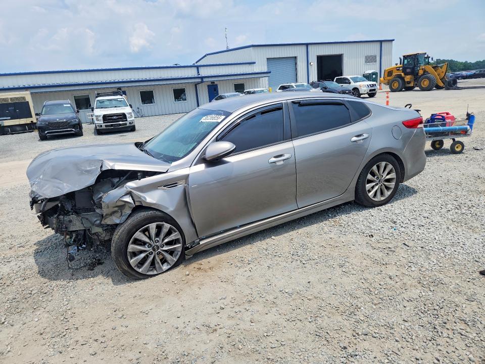 2017 Kia Optima VIN 5XXGT4L37HG126434 COPART salvage auction — FRONT END, Nc - Salvage Certificate Of Title, sold $300 on 2026-09-04 (photo 1)