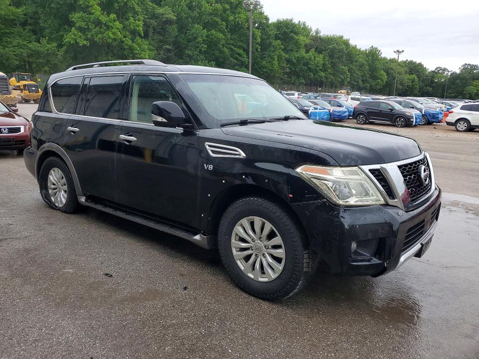 2017 Nissan Armada VIN JN8AY2NC0H9506452 COPART salvage auction — MECHANICAL, Wv - Certificate Of Title (P), sold $2,700 on 2026-07-08 (photo 4)