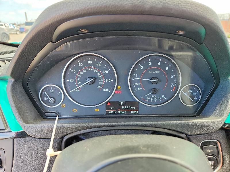 2014 BMW VIN WBA3A9G51ENS64609 COPART salvage auction — FRONT END, Hi - Certificate Of Salvage, sold $2,000 on 2026-08-17 (photo 9)