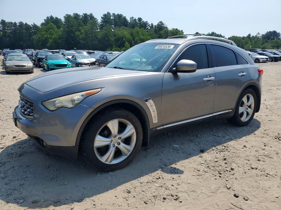 2011 Infiniti Fx35 VIN JN8AS1MWXBM733286 COPART salvage auction — FRONT END, Ma - Cert Of Title-Reconstrctd Coll, sold $500 on 2026-07-13 (photo 1)