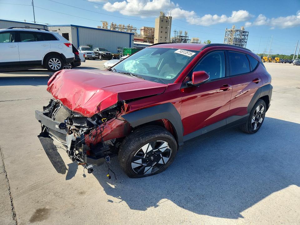 2024 Hyundai Kona VIN KM8HB3AB7RU119034 COPART salvage auction — FRONT END, Fl - Certificate Of Destruction (P), sold $2,550 on 2026-07-29 (photo 1)