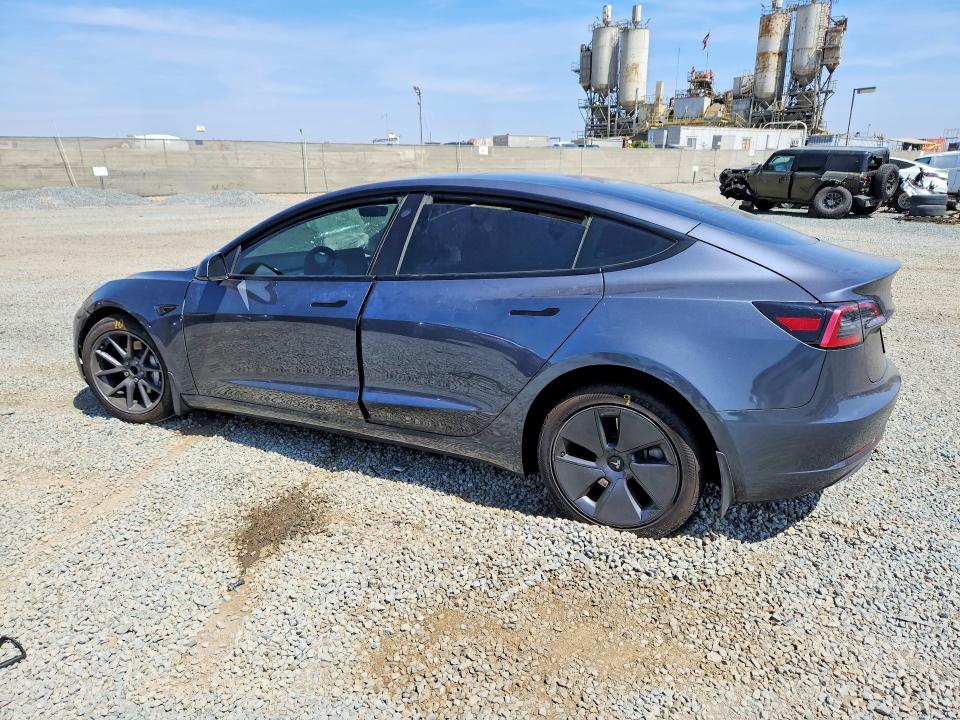 2023 Tesla Model 3 VIN 5YJ3E1EA9PF593956 COPART salvage auction — FRONT END, Ca - Salvage Certificate, sold $5,900 on 2026-07-24 (photo 2)