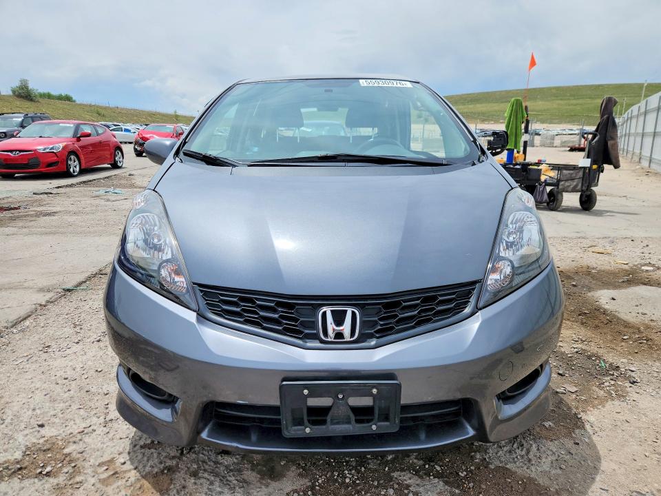 2013 Honda Fit VIN JHMGE8H54DC015635 COPART salvage auction — SIDE, Co - Public - Salvage Title, sold $1,100 on 2026-07-29 (photo 5)