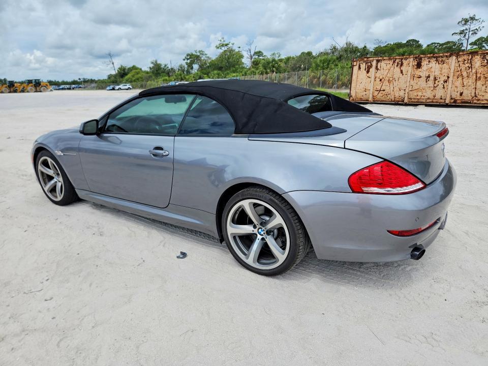 2010 BMW 6 series VIN WBAEB5C56AC226075 COPART salvage auction — MINOR DENT/SCRATCHES, Fl - Certificate Of Title (P), sold $3,500 on 2026-07-08 (photo 2)