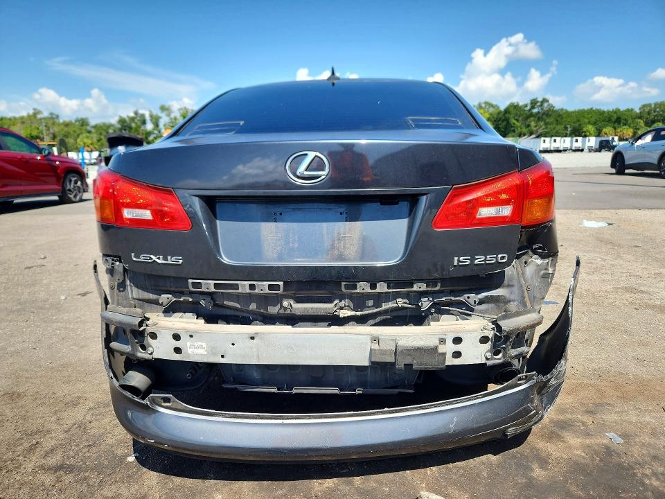 2008 Lexus Is 250 VIN JTHBK262482072681 COPART salvage auction — REAR END, FL - CERT OF TITLE SLVG REBUILDABLE, sold $275 on 2026-07-15 (photo 6)