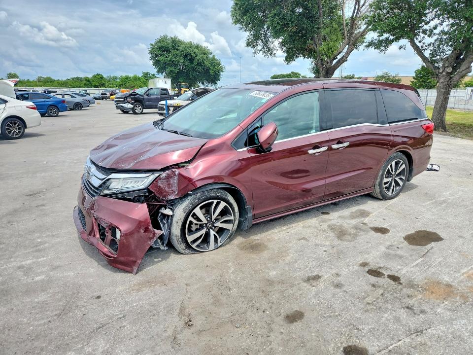2019 Honda Odyssey VIN 5FNRL6H97KB059975 COPART salvage auction — FRONT END, Fl - Cert Of Title Slvg Rebuildable, sold $6,500 on 2026-07-02 (photo 1)