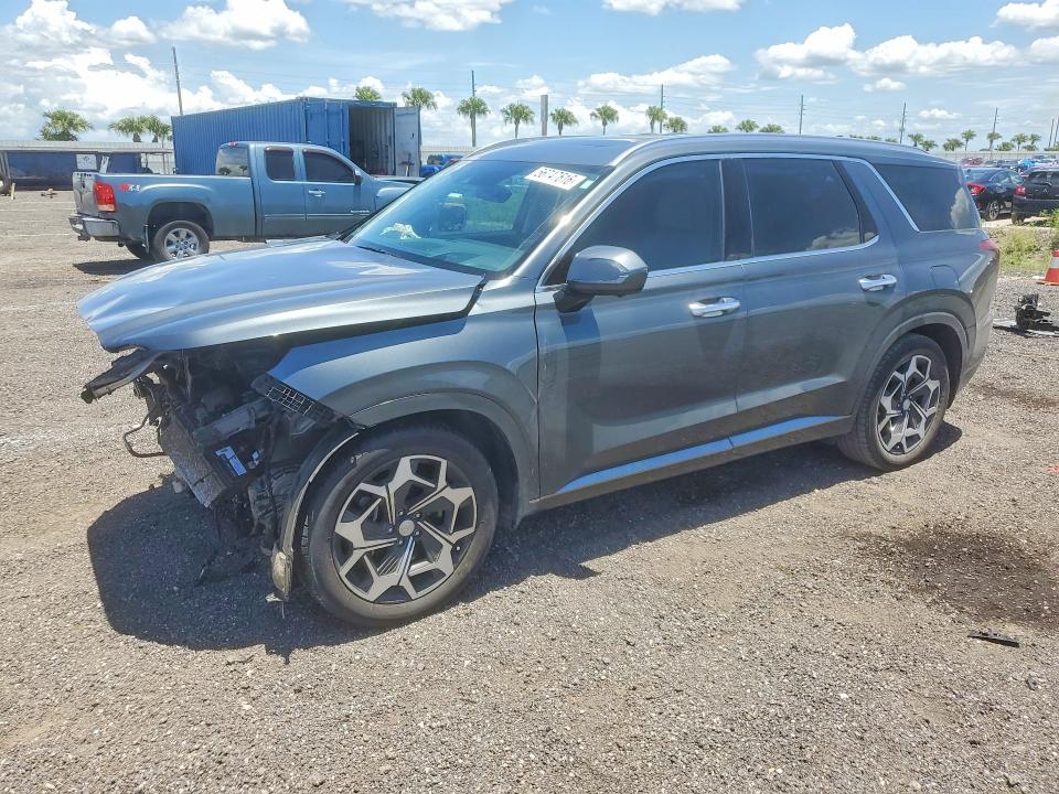 2022 Hyundai Palisade VIN KM8R74HE6NU342882 COPART salvage auction — FRONT END, Fl - Certificate Of Destruction, sold $2,500 on 2026-07-06 (photo 1)