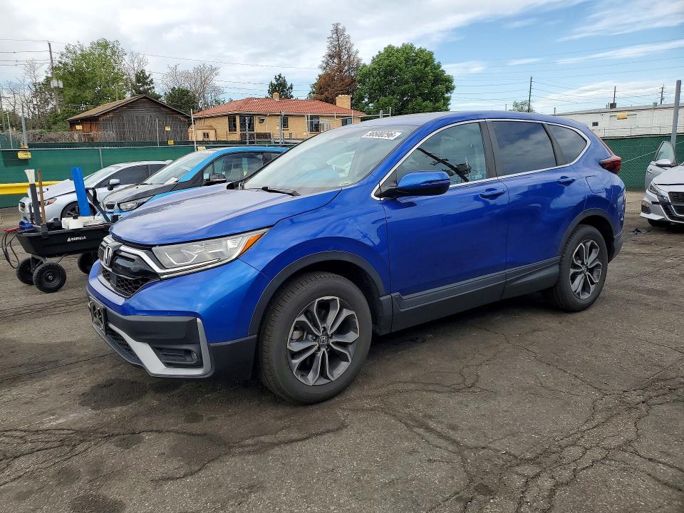 2021 Honda Cr-v VIN 7FARW2H53ME022314 COPART salvage auction — REAR END, CO - PUBLIC - SALVAGE TITLE (P), sold $9,800 on 2026-07-07 (photo 1)