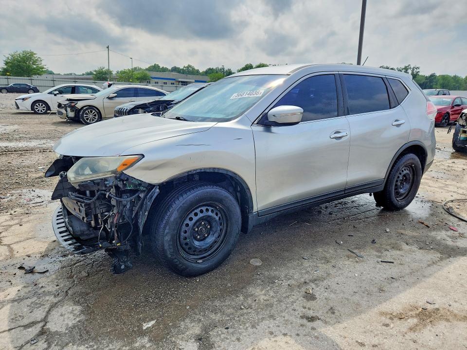 2015 Nissan Rogue VIN KNMAT2MVXFP586638 COPART salvage auction — FRONT END, Ky - Bill Of Sale/Part Only/No Titl, sold $1,100 on 2026-07-16 (photo 1)