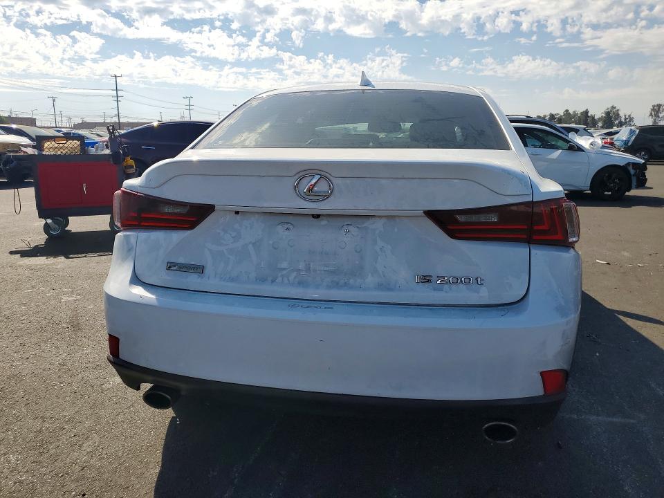2016 Lexus Is VIN JTHBA1D28G5038420 COPART salvage auction — FRONT END, Ca - Salvage Certificate, sold $3,050 on 2026-07-15 (photo 6)
