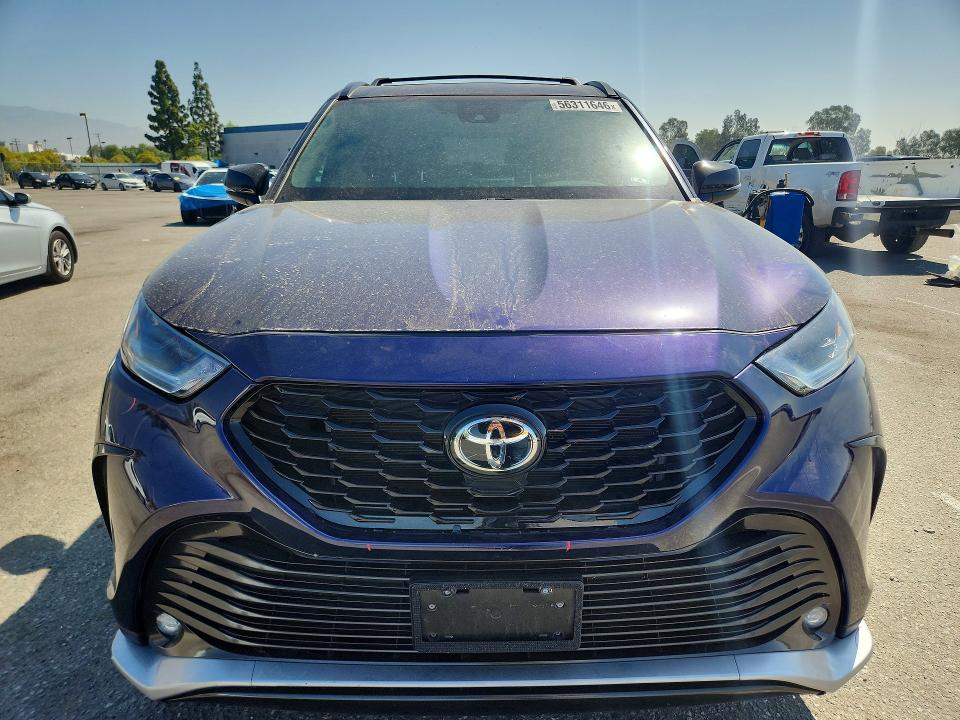 2023 Toyota Highlander VIN 5TDKDRBH0PS021524 COPART salvage auction — SIDE, Ca - Salvage Certificate, sold $20,500 on 2026-07-28 (photo 5)