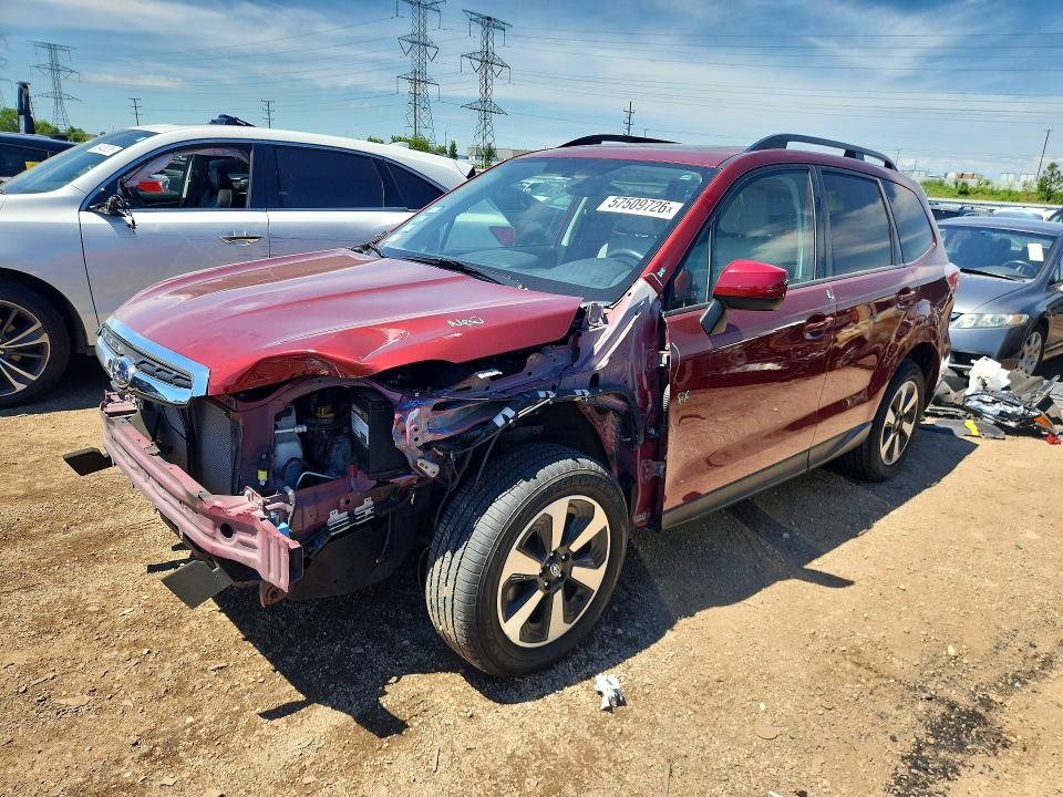 2017 Subaru VIN JF2SJAEC2HH557957 COPART salvage auction — FRONT END, IL - SALVAGE CERTIFICATE, sold $1,350 on 2026-07-28 (photo 1)