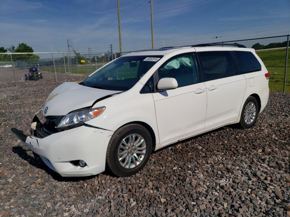 2012 Toyota VIN 5TDYK3DC5CS219752 COPART salvage auction — FRONT END, In - Cert Of Title-Salvage Title, sold $1,300 on 2026-07-07 (photo 1)