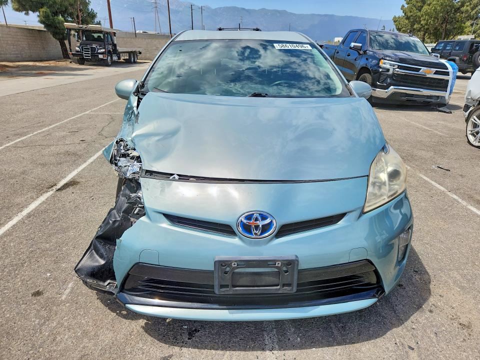 2012 Toyota VIN JTDKN3DU2C1606004 COPART salvage auction — FRONT END, Ca - Salvage Certificate, sold $1,300 on 2026-07-16 (photo 5)