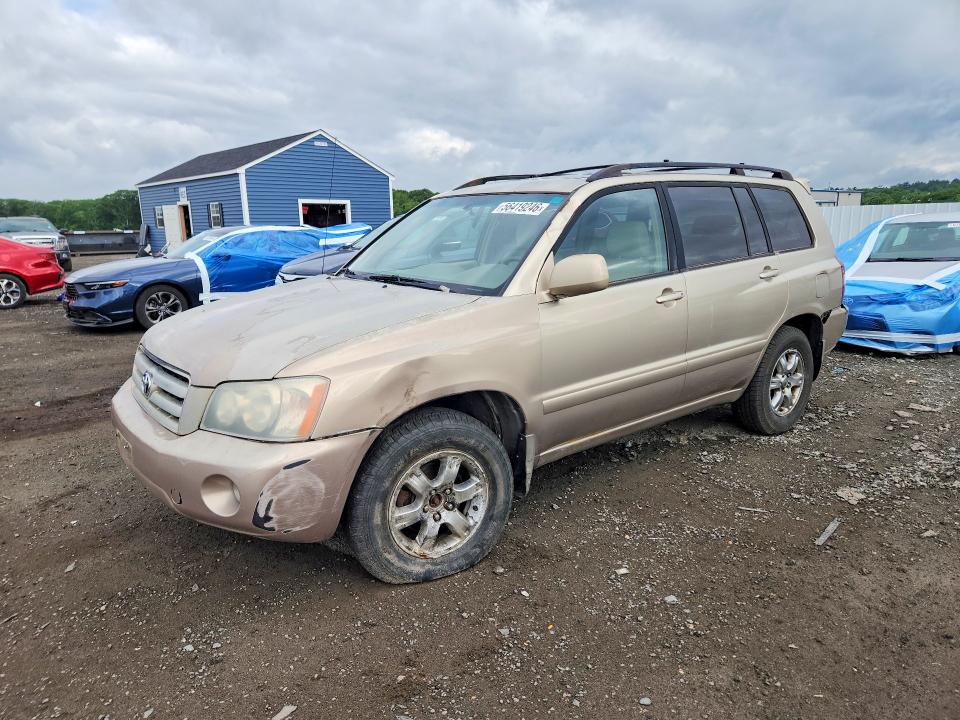 2007 Toyota Highlander VIN JTEDP21A370138430 COPART salvage auction — MINOR DENT/SCRATCHES, MA - CERT OF TITLE-RECONSTRCTD COLL, sold $575 on 2026-07-29 (photo 1)