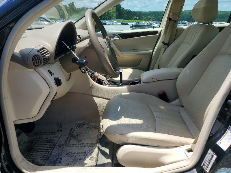 2006 Mercedes-benz C class VIN WDBRF92H96F795311 COPART salvage auction — REAR END, Nc - Salvage Certificate Of Title, sold $1,500 on 2026-07-23 (photo 7)