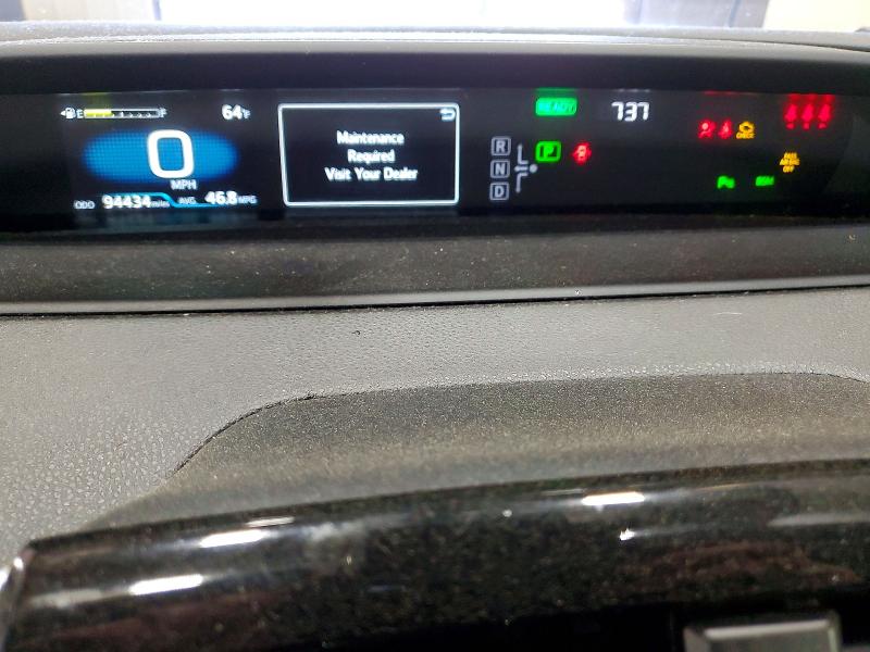 2021 Toyota Prius VIN JTDL9MFUXM3022709 COPART salvage auction — REAR END, Ny - Mv-907A Salvage Certificate, sold $5,100 on 2026-07-15 (photo 9)