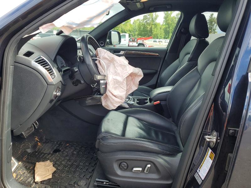 2017 Audi Sq5 VIN WA1CCAFP5HA002132 COPART salvage auction — FRONT END, Or - Salvage Title Certificate, sold $2,500 on 2026-07-29 (photo 7)