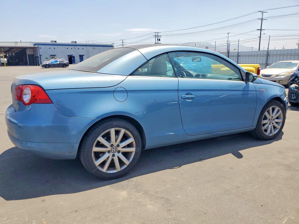 2009 Volkswagen Eos VIN WVWBA71F39V006019 COPART salvage auction — FRONT END, Ca - Salvage Certificate, sold $325 on 2026-07-13 (photo 3)