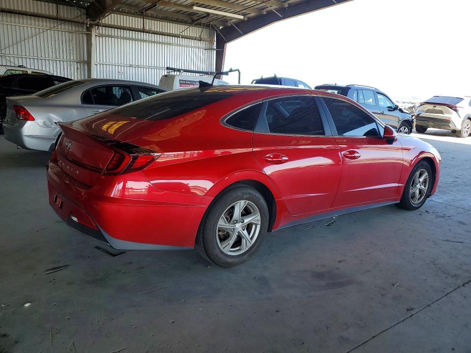 2021 Hyundai Sonata VIN 5NPEG4JA0MH079517 COPART salvage auction — FRONT END, Ca - Salvage Certificate, sold $3,100 on 2026-07-13 (photo 3)