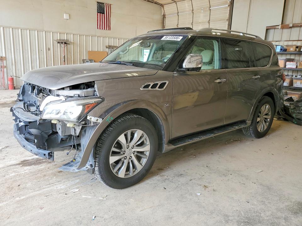 2017 Infiniti VIN JN8AZ2ND9H9830666 COPART salvage auction — FRONT END, TX - SALVAGE VEHICLE TITLE, sold $3,000 on 2026-07-06 (photo 1)