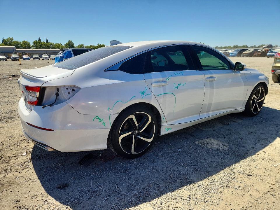 2020 Honda Accord VIN 1HGCV1F39LA093199 COPART salvage auction — FRONT END, Ca - Salvage Certificate, sold $6,900 on 2026-07-02 (photo 3)