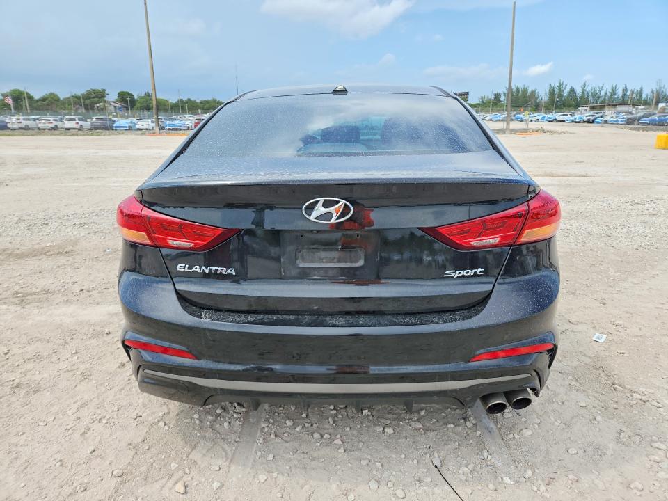2018 Hyundai Elantra VIN KMHD04LB3JU720775 COPART salvage auction — FRONT END, Fl - Cert Of Title Slvg Rebuildable, sold $2,200 on 2026-07-09 (photo 6)