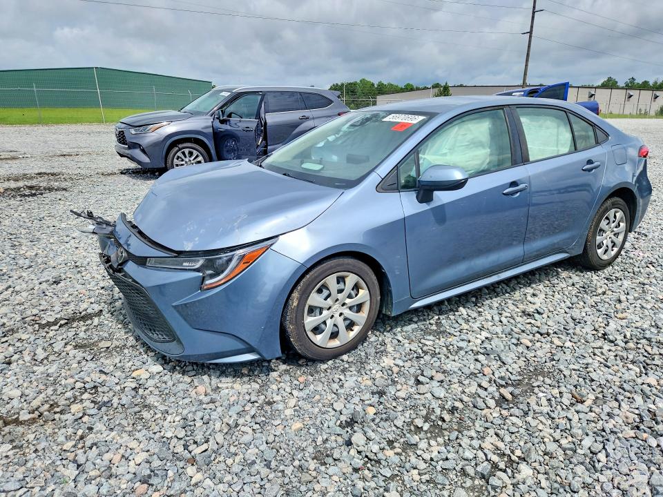 2022 Toyota Corolla VIN JTDEPMAEXNJ227247 COPART salvage auction — FRONT END, Ga - Cert Of Title-Salvage, sold $2,100 on 2026-07-28 (photo 1)