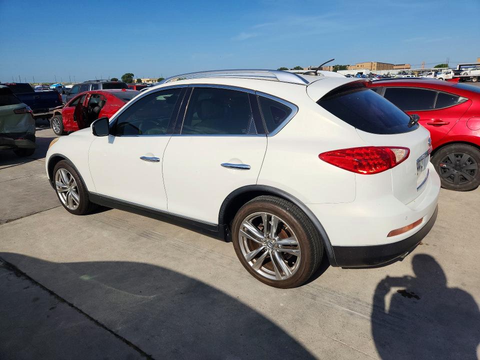 2011 Infiniti Ex VIN JN1AJ0HP3BM801054 COPART salvage auction — WATER/FLOOD, TX - SALVAGE TITLE-FLOOD DAMAGE, sold $1,200 on 2026-07-23 (photo 2)