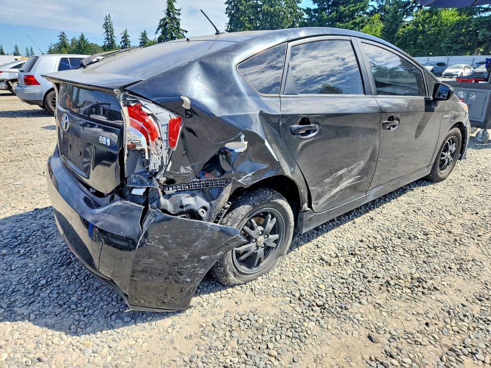 2013 Toyota Prius VIN JTDKN3DU5D1689381 COPART salvage auction — REAR END, WA - BILL OF SALE, sold $750 on 2026-07-10 (photo 3)