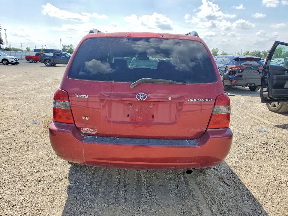 2006 Toyota Highlander VIN JTEGP21A460094014 COPART salvage auction — FRONT END, Ia - Cert Of Title-Salvage Title, sold $800 on 2026-07-29 (photo 6)